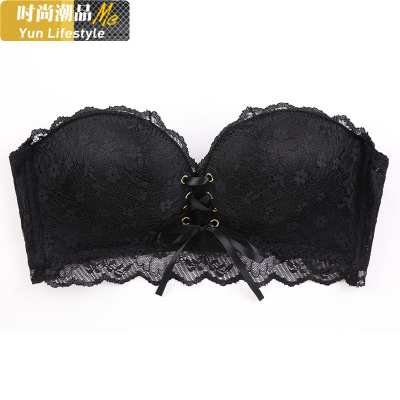 YUNWUXIN无肩带内衣女聚拢防滑抹胸式隐形文胸贴大胸显小薄款婚纱礼服专用抹胸