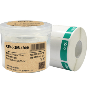 Makeid CE40-30B-450/H 40mm*30mm 450片/卷 标签纸 (计价单位:盒) 白色