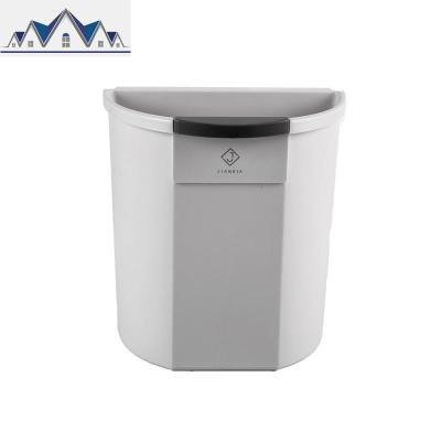 厨房垃圾桶家用创意北欧台面橱柜悬挂式挂壁带刮刀果蔬皮杂物盒 三维工匠