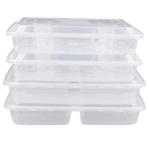 户美佳欣 一次性餐盒 1000ml四格/个