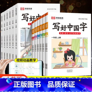 写好中国字[上册] 小学五年级 [正版]抖音同款2023秋写好中国字一年级二年级三四五六年级上下册语文同步练字帖人教版小