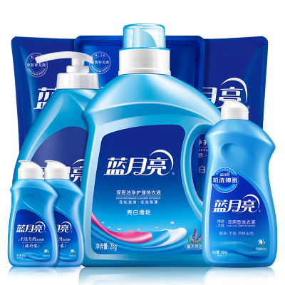 蓝月亮薰亮2kg*1+薰亮袋500g*2+手洗1kg*1+预涂*1+手洗袋500g*1+80g*2(NM)