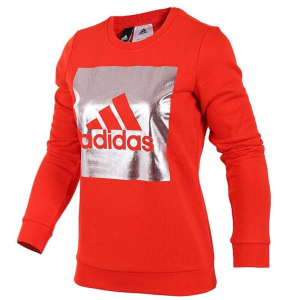 Adidas阿迪达斯女子运动休闲针织套头衫圆领卫衣BS3241 Z