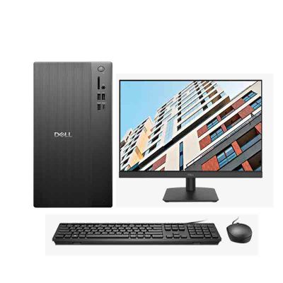 戴尔(DELL)ECT1250 商用办公台式机电脑主机 整机含键鼠套装 定制I5-14400 32G内存 512G固态硬盘 180W 大机箱 WIN11 配23.8英寸显示器