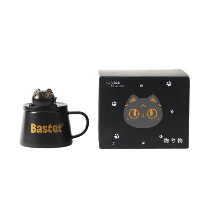 大英博物馆 安德森猫和她的朋友们系列巴斯特萌猫手机支架陶瓷马克杯