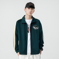 开衫卫衣男春秋季新款港风潮牌立领拉链宽松运动休闲外套学生上衣
