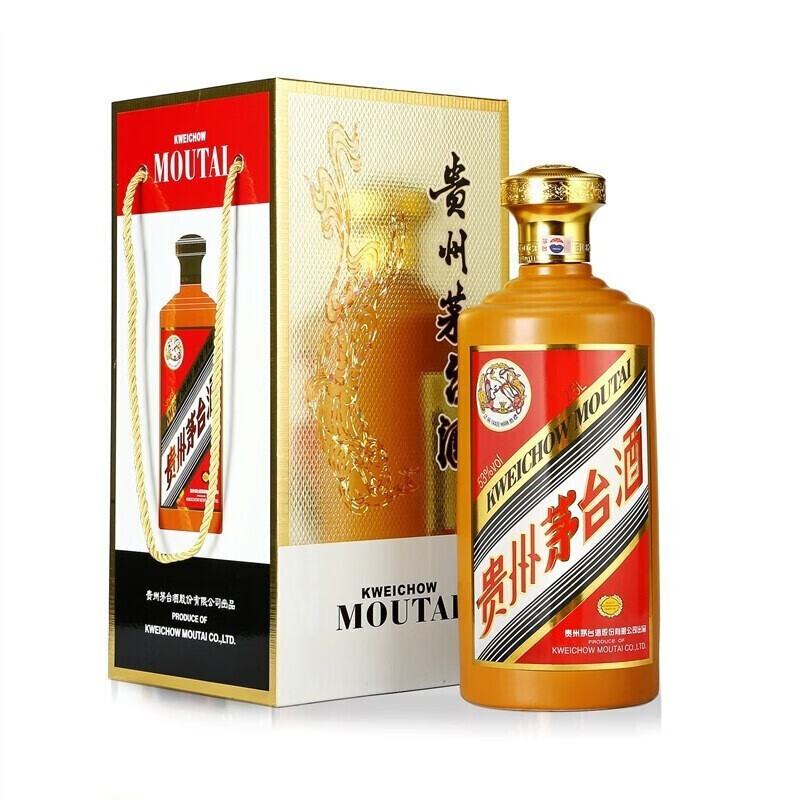 茅台(MOUTAI)金桂叶 酱香型白酒 53度 2.5L 礼盒装 24/23随机