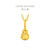 周大福小鼻嘎爆闪鱼鳞葫芦足金黄金吊坠计价女款(工费180元)EOF1967礼物