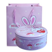 大白兔奶糖糖果礼盒圆形铁盒大白兔400g散装礼盒装结婚喜糖(配礼袋)散装400g