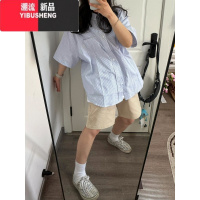 YIBUSHENG休闲短裤女新款季薄款日系五分裤子宽松直筒中裤工装ins潮