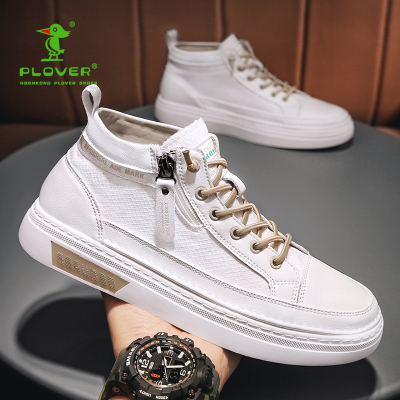 香港啄木鸟plover高帮鞋男板鞋韩版潮流百搭休闲潮鞋2021四季款新品男鞋