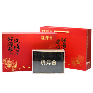 晓芹 大连干海参 辽刺参 海参干货 海鲜水产 80g16-20只 礼盒装