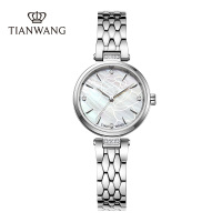 天王手表女士石英表新款暗夜玫瑰女表时尚气质小众夜光女表31584