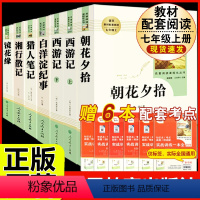 [人教版 7册]七年级上册名著 [正版]七年级上下册必读名著西游记朝花夕拾海底两万里骆驼祥子白洋淀纪事猎人笔记湘行散记镜