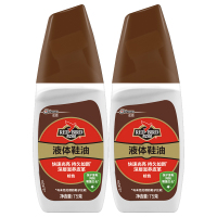 红鸟 液体鞋油 棕色 75g*2盒皮鞋护理 真皮保养