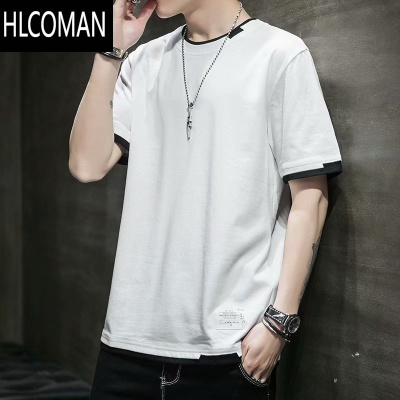 HLCOMAN干活穿的衣服男士夏季冰丝薄款上班t恤短袖耐脏耐磨修身体恤上衣