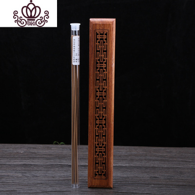 封后线香盒沉香线香香炉红木镂空香盒卧香炉熏香盒焚香炉喜窗纹送旅行袋+香香薰灯炉/器具