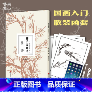 [正版]芥子园画谱精选放大版 梅谱 康熙原版国画技法经典作品 中国画入门技法书籍 国画临摹画册册页 清王概芥子园画传