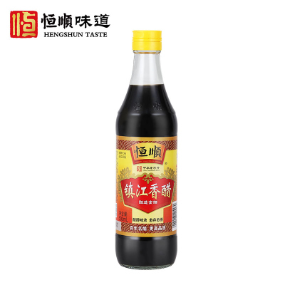 镇江馆 恒顺 糯米酿造镇江香醋 凉拌调味海鲜饺子醋 500ml 新B香