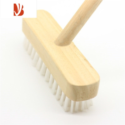三维工匠木柄硬毛地刷清洁刷墙面厨房浴室卫生间酒店地毯洗地大号长柄地刷