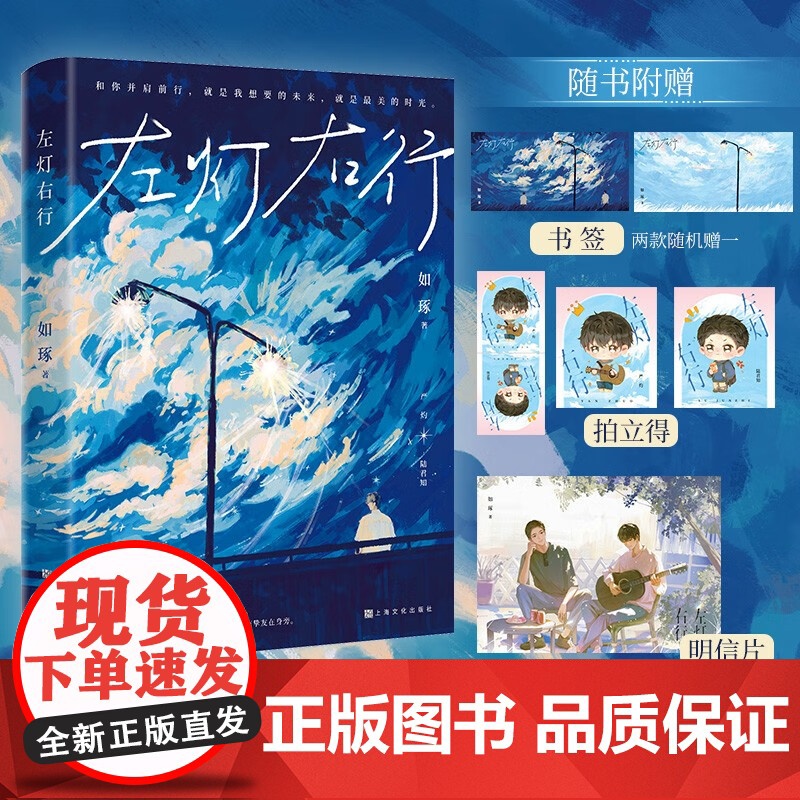 左灯右行 如琢白月光之作 校园文学小说 新增番外《童年》 严灼 陆君知小说实体书 双向救赎