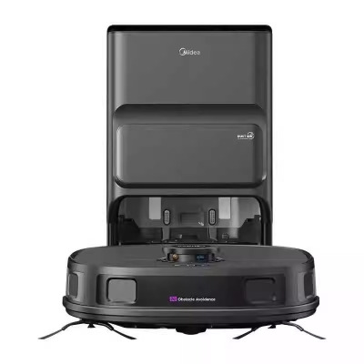 美的(Midea)扫地机器人扫拖一体 V12 自动集尘扫拖洗烘一体机自动清洗拖布烘干洗地机(水箱版)拖地机