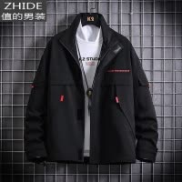 SUNTEK男士外套春秋季韩版潮流工装夹克2020新款运动休闲棒球衣服秋装D夹克
