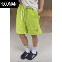 HLCOMAN美式街头彩色多巴胺不过膝五分运动沙滩短裤男女休闲薄款速干短裤