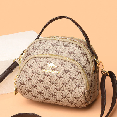 包包女包新款斜挎包女时尚印花女士小圆包女单肩包女