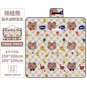 超声波野餐垫防潮垫户外露营防水草坪帐篷野餐布便携加厚地垫批发