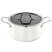 德世朗(DESLON) 云璟系列珐琅汤锅20cm 白色DP908-C20