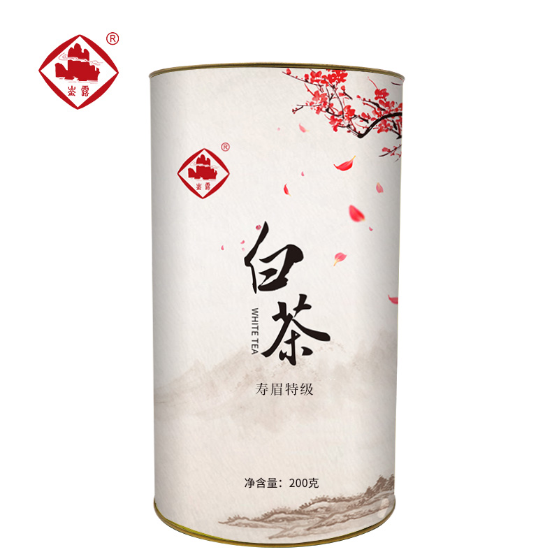 崟露白茶寿眉特级200克桶