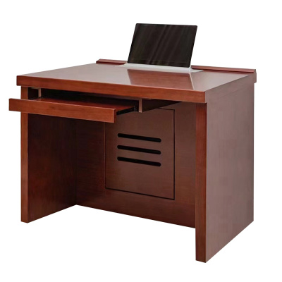 臻远ZY4022302 升降电脑桌多媒体办公桌会议培训桌 1米单人位