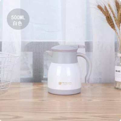 保温壶 304不锈钢 素雅白500ml 16.3cm*12cm