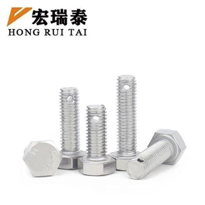 宏瑞泰 不锈钢尾部打孔螺栓 2.5mm孔 M12*40 个