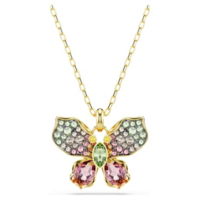 施华洛世奇(SWAROVSKI)女式项链精致蝴蝶水晶多色设计时尚百搭轻奢饰品