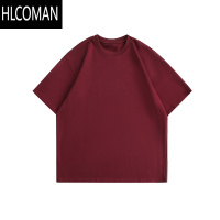 HLCOMANlemanism纯色300g冰感索o娜短袖T恤男宽松半袖打底情侣体恤