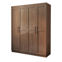 班龙衣柜160*56*196cm胡桃色台