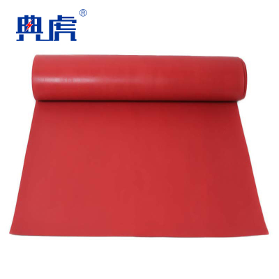 典虎 绝缘橡胶垫 红色10mm*1m*1m 平方米
