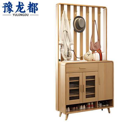 豫龙都鞋柜带挂衣架个