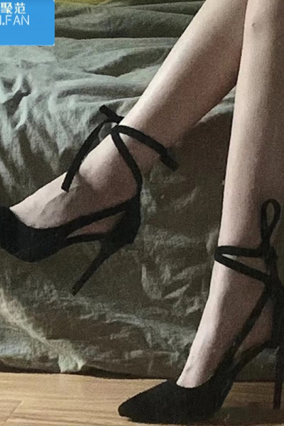 聚范法式晚礼服小众单鞋2024新款紫色设计感绑带高跟鞋性感包头凉鞋女