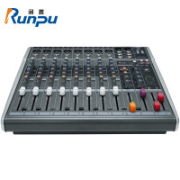 润普Runpu 国产化专业会议八路调音台8路舞台户外演出大型带混响效果本地扩音调音台 RP-MG08