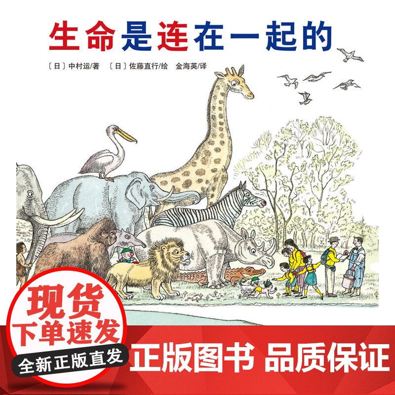 生命是连在一起的(精) 3-6-7-8岁儿童绘本故事书硬壳硬皮幼儿园大小中班儿童书籍老师 宝宝亲子共读幼儿阅读的启蒙早教