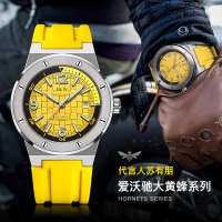 [大黄蜂]瑞士I&W CARNIVAL品牌手表全自动机械表男表新品防水橡胶带亮色时尚轻奢表小众设计个性腕表618G