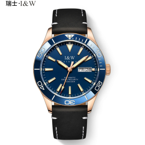 瑞士爱沃驰I&W CARNIVAL水鬼手表全自动机械表 男表鲨鱼系列100米潜水表运动夜光男士表潮流新品533G