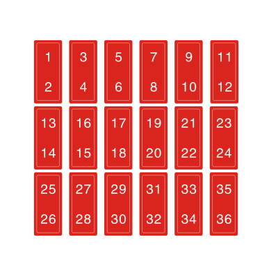 奥威信通 标识牌二柱端子铭牌