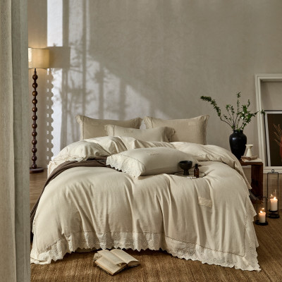 汉司家纺 HANSI-70 棉麻法式 四件套200*230cm (计价单位:套)原素