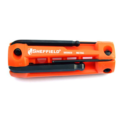 钢盾(SHEFFIELD) S050020 8件套折叠式公制球头内六角扳手[家用]