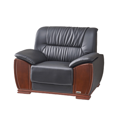 依琳达 单人位黑皮沙发 YLD-H1 张