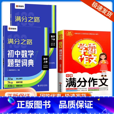 满分之路+满分作文 [正版]猿辅导2024版满分之路初中数学题型词典搞定数学重难点题型初中数学专项训练变式训练初一初二初